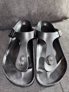 Women’s Birkenstock Rubber T-Strap Sandals - Classic Slide Style